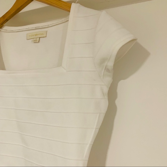 Ncki Minaj white square neck bodycon dress - Picture 4 of 7